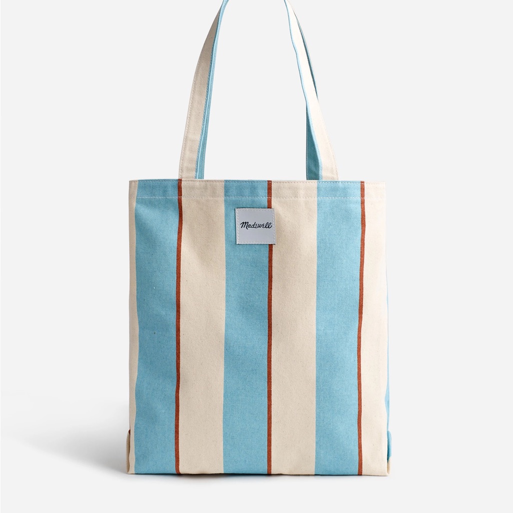 Madewell The Reusable Tote Bag In Striped Canvas